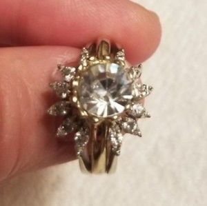 14k diamond ring guard size 6.5